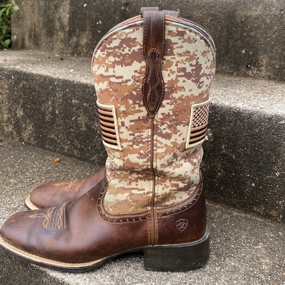 ARIAT Women’s Round Up Patriot Western Boot 8.5 - Picture 6 of 13